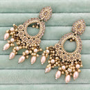 Rajwadi Collection Royal Crystal Stone And Beads Designer Dangler Earrings