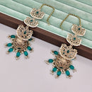 Rajwadi Collection Luxury Crystal Stone Pearl And Beads Jhumki Earrings