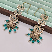 Rajwadi Collection Luxury Crystal Stone Pearl And Beads Jhumki Earrings