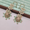Rajwadi Collection Luxury Crystal Stone Pearl And Beads Jhumki Earrings
