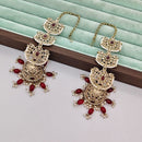 Rajwadi Collection Luxury Crystal Stone Pearl And Beads Jhumki Earrings