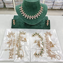 Rajwadi Collection Regal Polki Kundan Stone Festive Necklace Set