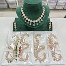Rajwadi Collection Regal Polki Kundan Stone Festive Necklace Set