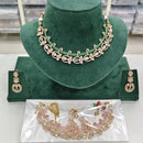 Rajwadi Collection Regal Polki Kundan Stone And Pearl Festive Necklace Set