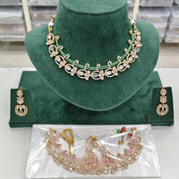 Rajwadi Collection Regal Polki Kundan Stone And Pearl Festive Necklace Set