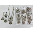 Rajwadi Collection Regal Polki Kundan Stone And Beads Festive Necklace Set