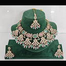 Rajwadi Collection Heritage Pota And Austrian Stone Beads Necklace Set