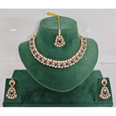 Rajwadi Collection Heritage Pota Stone Necklace Set