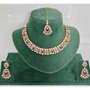 Rajwadi Collection Heritage Pota Stone Necklace Set