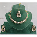 Rajwadi Collection Heritage Pota Stone Necklace Set