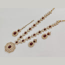 Rajwadi Collection Heritage Pota And Austrian Stone Beads Necklace Set