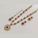 Rajwadi Collection Heritage Pota And Austrian Stone Beads Necklace Set