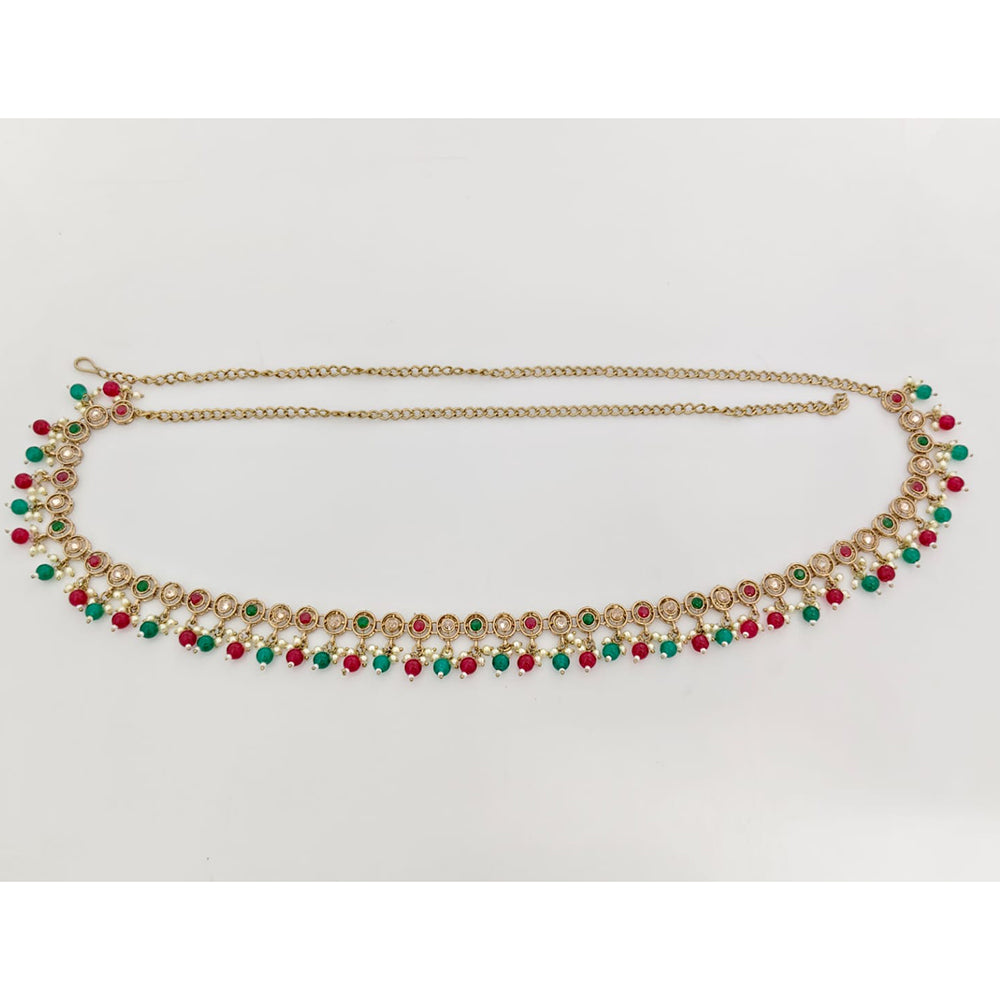 Rajwadi Collection Royal Pota Stone And Pearls Traditional Kamarband