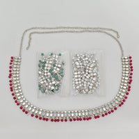 Rajwadi Collection Royal Mirror And Pearls Traditional Kamarband