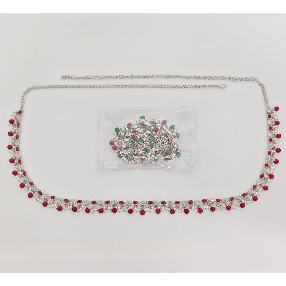 Rajwadi Collection Royal Crystal Stone And Beads Traditional Kamarband