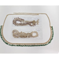 Rajwadi Collection Royal Crystal Stone And Pearl Traditional Kamarband