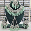 Rajwadi Collection Traditional Crystal Stone And Pearl Necklace Set