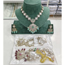 Rajwadi Collection Heritage Polki Kundan Stone And Beads Necklace Set  