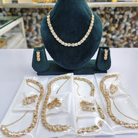 Rajwadi Collection Traditional Polki Kundan Stone Necklace Set