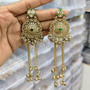 Rajwadi Collection Royal Pota Stone Ghungroo Dangler Earrings