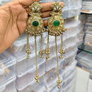 Rajwadi Collection Royal Pota Stone Ghungroo Dangler Earrings