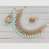 Rajwadi Collection Traditional Crystal Stone And Pearl Necklace Set