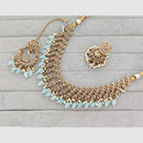 Rajwadi Collection Traditional Crystal Stone And Pearl Necklace Set