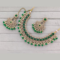 Rajwadi Collection Traditional Crystal Stone And Pearl Necklace Set