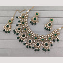 Rajwadi Collection Designer Pota Stone Pearl And Beads Necklace Set