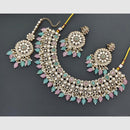 Rajwadi Collection Designer Pota Stone Pearl And Beads Necklace Set 