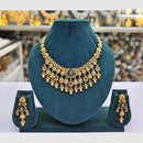 Rajwadi Collection Designer Pota Stone Pearl And Beads Necklace Set 