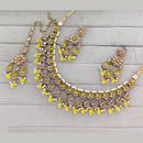 Rajwadi Collection Designer Pota Stone Pearl And Beads Necklace Set