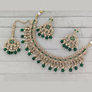 Rajwadi Collection Luxury Kundan Pota Stone Pearl And Beads Necklace Set