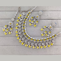 Rajwadi CollectionPremium Kundan Pota Stone Pearl And Beads Necklace Set