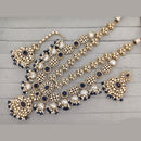 Rajwadi Collection Pota Stone Pearl And Beads Statement Long Necklace Set