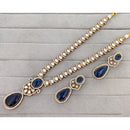 Rajwadi Collection Royal Pota Stone Statement Necklace Set