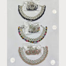 Rajwadi Collection Grand Crystal Stone And Pearl Necklace Set