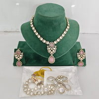Rajwadi Collection Heritage Polki Kundan Stone Necklace Set