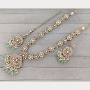 Rajwadi Collection Designer Pota Stone And Beads Long Necklace Set