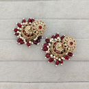 Rajwadi Collection Royal Crystal Stone Pearl And Beads Jhumki Earrings