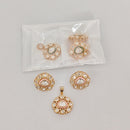 Rajwadi Collection Designer Polki Kundan Pendant Set