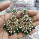 Rajwadi Collection Ethnic Pota Stone And Beads Dangler Earrings