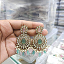 Rajwadi Collection Ethnic Pota Stone And Beads Dangler Earrings