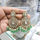 Rajwadi Collection Ethnic Pota Stone And Beads Dangler Earrings