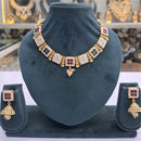 Rajwadi Collection Pota Stone Pearl And Beads Statement Necklace Set
