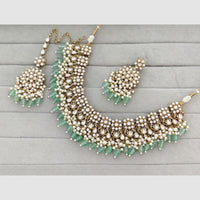 Rajwadi Collection Glam Pota Stone Beads And Pearl Designer Necklace Set