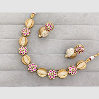 Rajwadi Collection Austrian Stone And Meenakari Statement Necklace Set