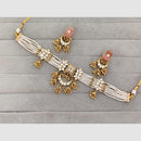 Rajwadi Collection Heritage Polki Kundan Stone Necklace Set