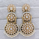 Rajwadi Collection Royal Crystal Stone And Pearl Designer Dangler Earrings