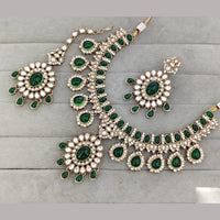 Rajwadi Collection Heritage Crystal Stone And Austrian Stone Necklace Set